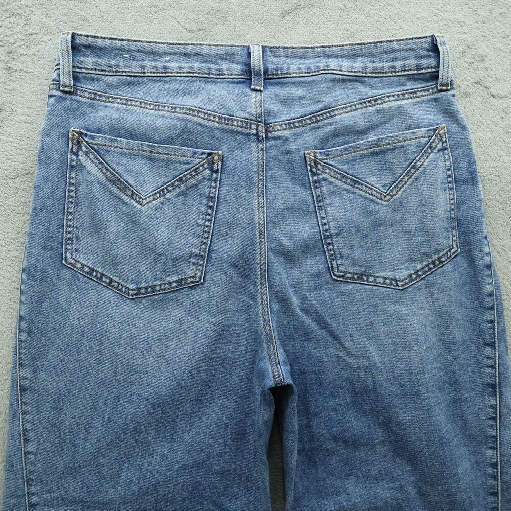Chico's Jeans Womens Size 2R US-12R High-Rise Slimming Wide-Leg Denim 29" Inseam - Picture 14 of 16